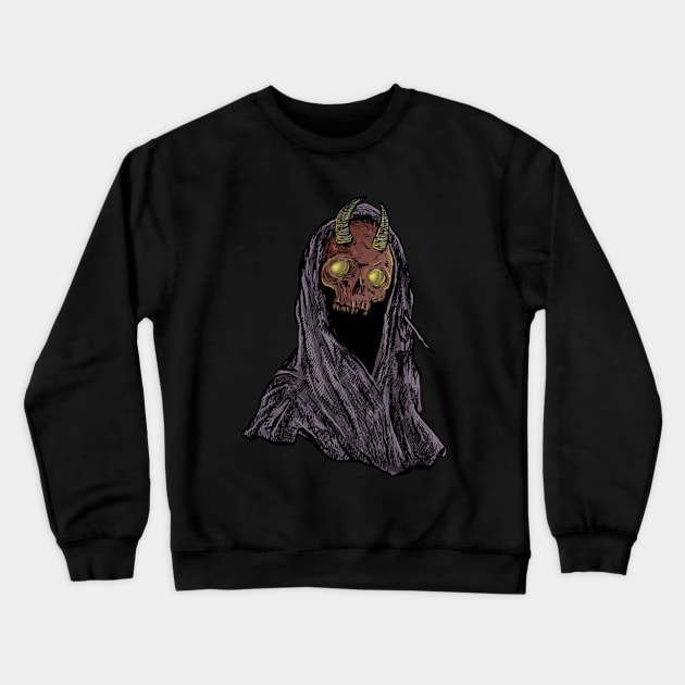 Death Skull No. III B Crewneck Sweatshirt by DeathAnarchy